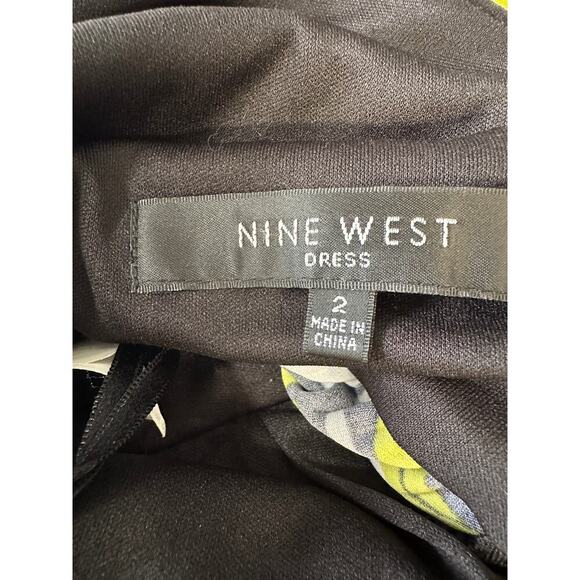 Y2K Babydoll Dress Vtg Nine West Size 2 Empire Waist Spandex Witchygoth Beachy - Picture 8 of 10